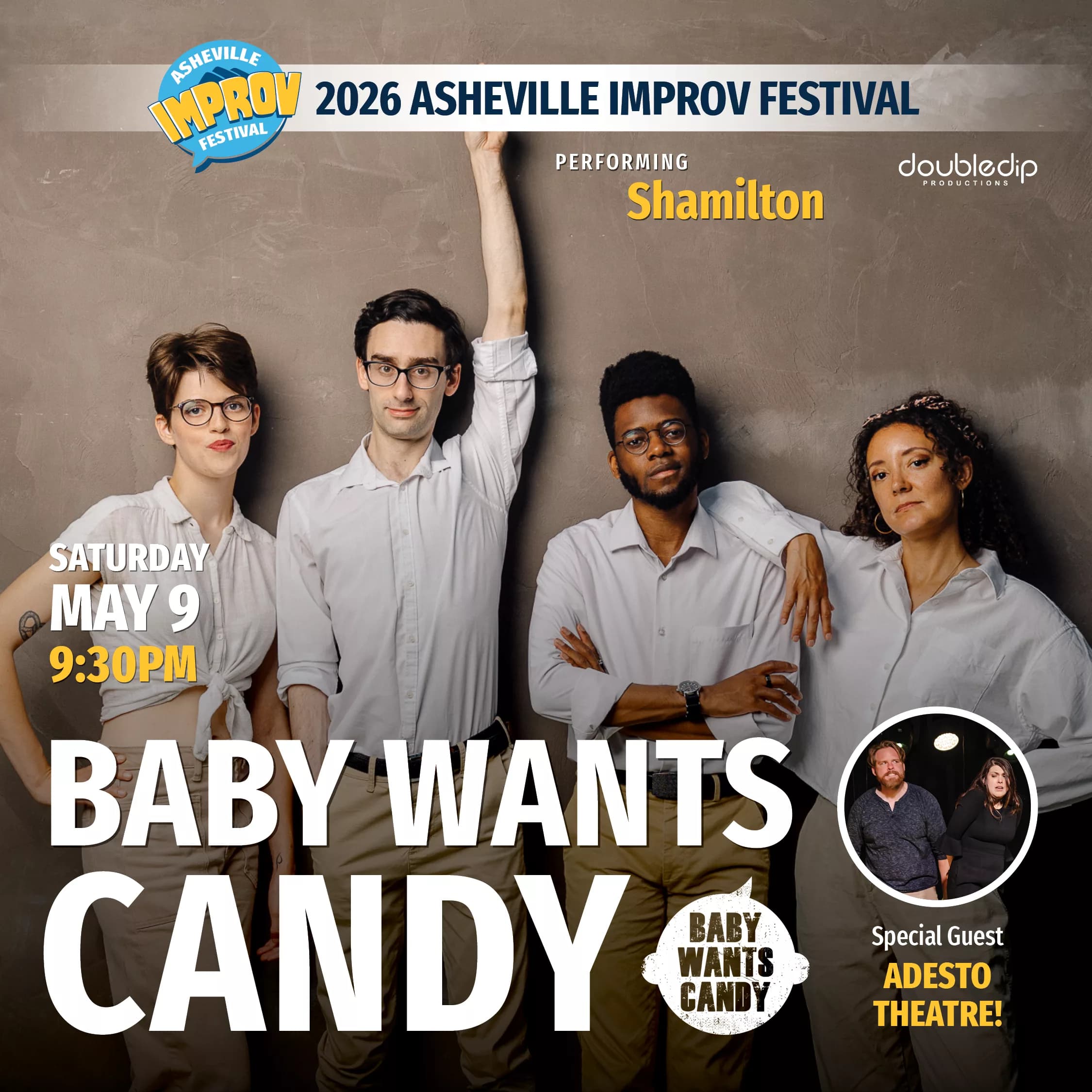 Baby Wants Candy Performing Shamilton! An Improvised Hip-Hop Musical - Presented by Asheville Improv Festival