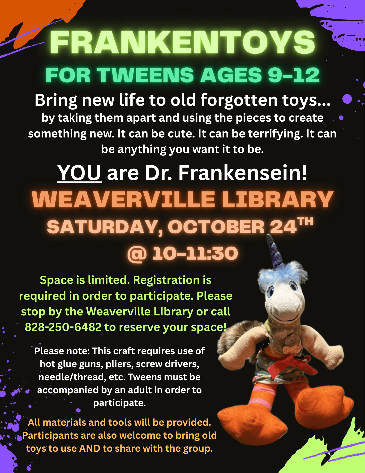 Frankentoys for Tweens ages 9-12