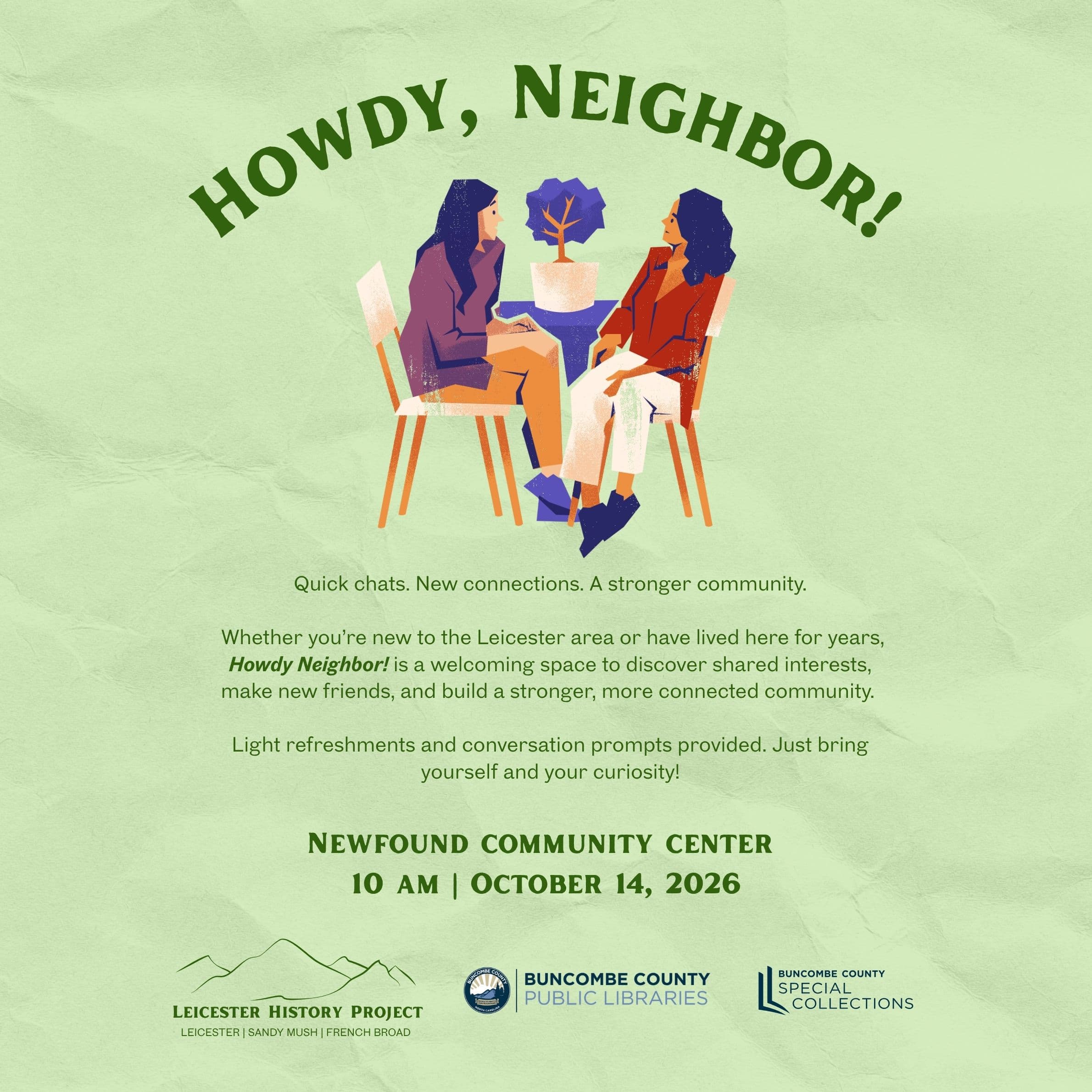 Howdy Neighbor!: Coffee and community conversations