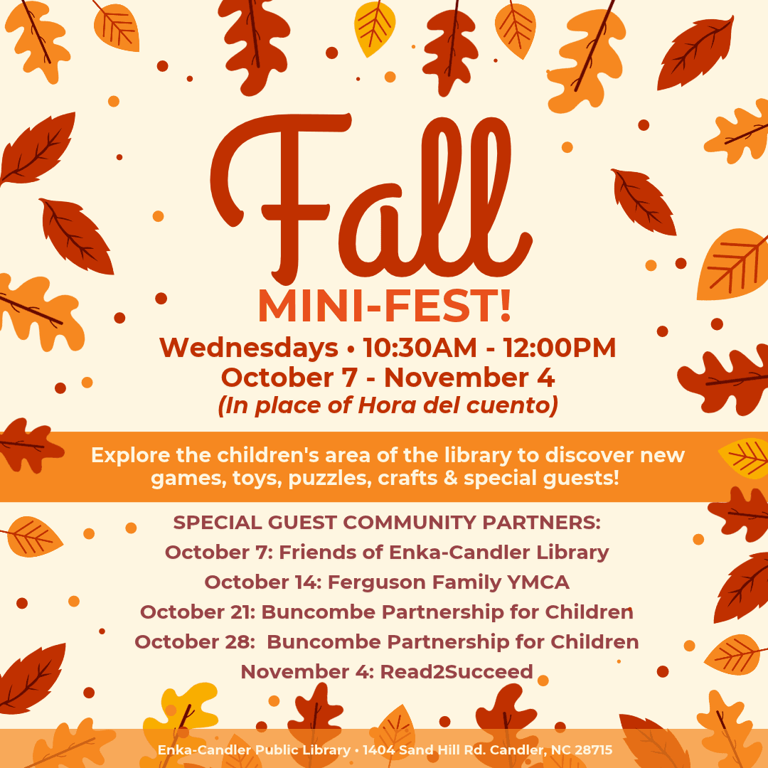 Fall Mini-Fest! (In place of Hora del cuento - Bilingual Story Time)