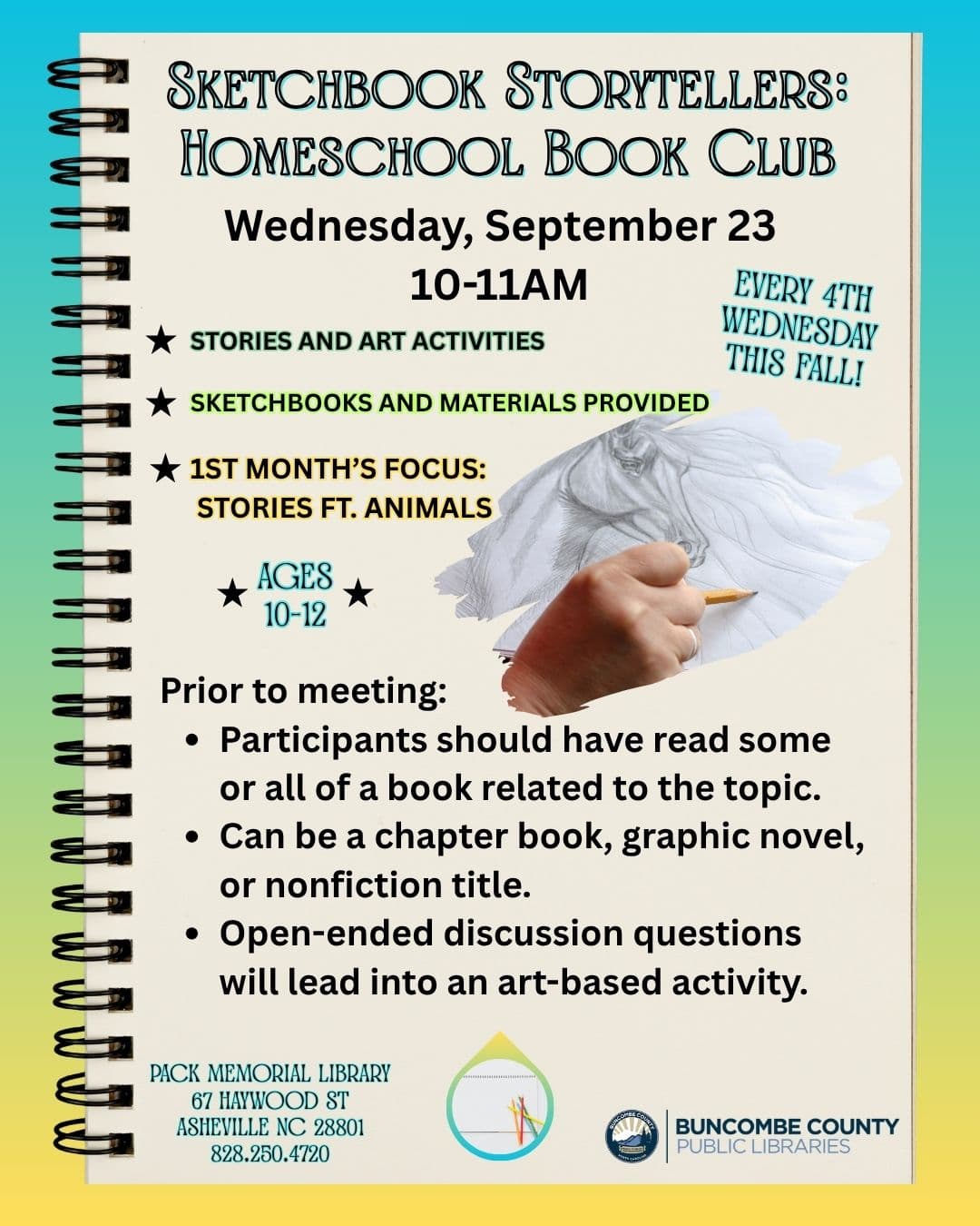 Sketchbook Storytellers: Homeschool Book Club