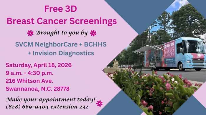 Free Breast Cancer Screenings! ¡Mamografías Gratuitas!