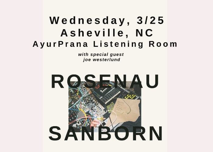 Rosenau & Sanborn with special guest Joe Westerlund