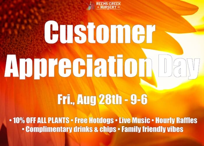 Reems Creek Nursery - Customer Appreciation Day