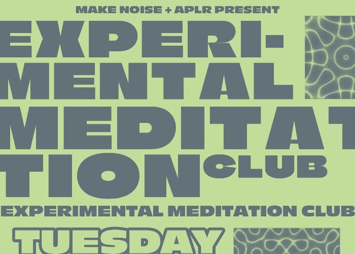 Experimental Meditation Club with Kelly Kelbel and Tony Rolando