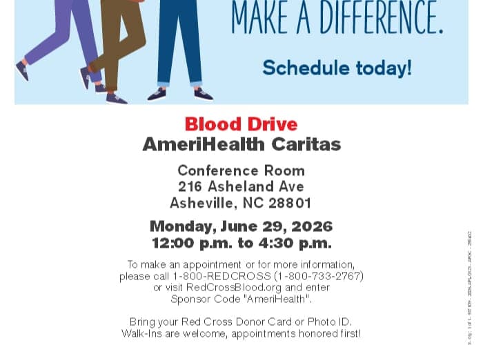 Join AmeriHealth Caritas & American Red Cross for a COMMUNITY BLOOD DRIVE