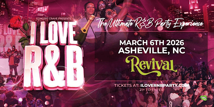 I LOVE R&B PARTY - ASHEVILLE, NC
