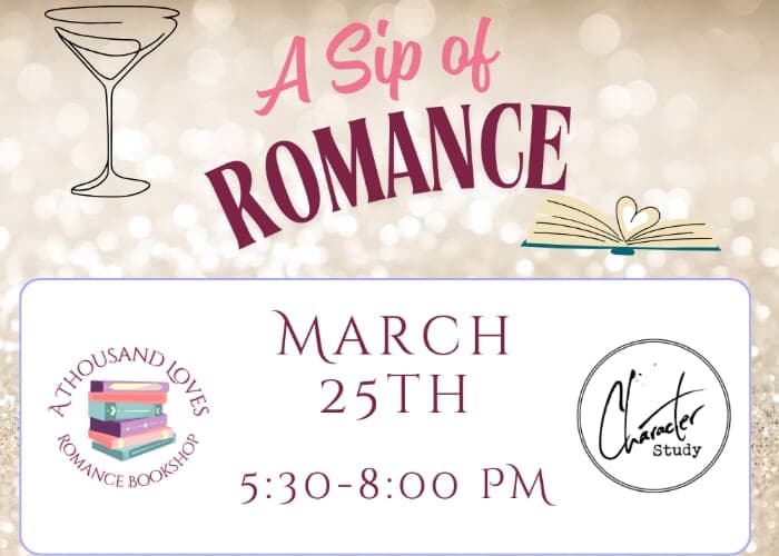 Romance Bookshop Pop Up Event at Character Study