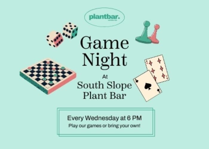 Wednesday Game Night at Plant Bar - South Slope