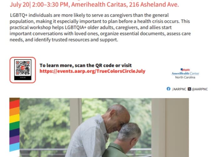 True Colors Circle: for People Age 50+ in the LGBTQIA2S+ Community (Free)