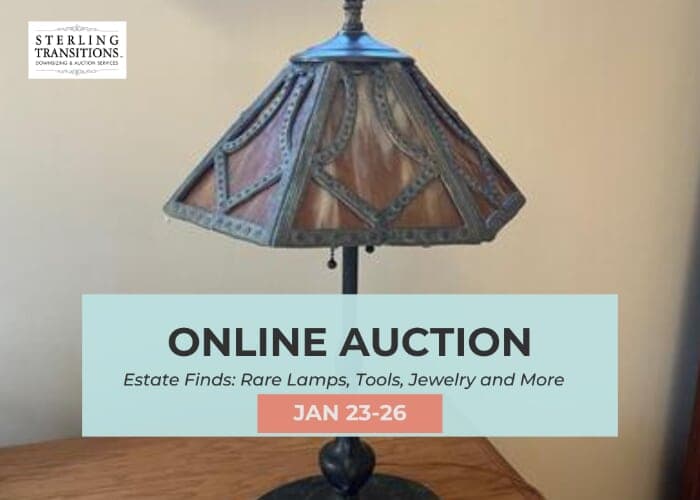 POSTPONED - Estate Finds: Rare Lamps, Tools, Jewelry and More