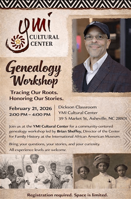 Tracing Our Roots: Genealogy Workshop with Brian Sheffey