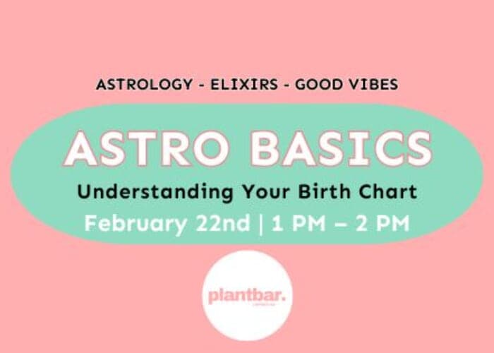 Astro Basics: Understanding the Birth Chart at Plant Bar - West Asheville
