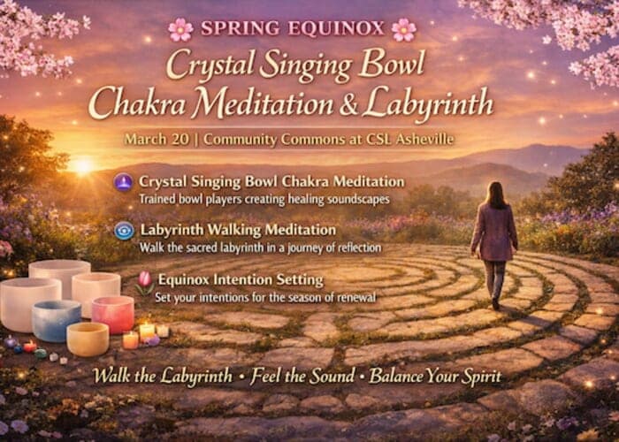 đ¸ Spring Equinox Crystal Singing Bowl Chakra Meditation & Labyrinth đ¸