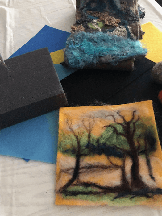 Needle Felted Landscape Workshop