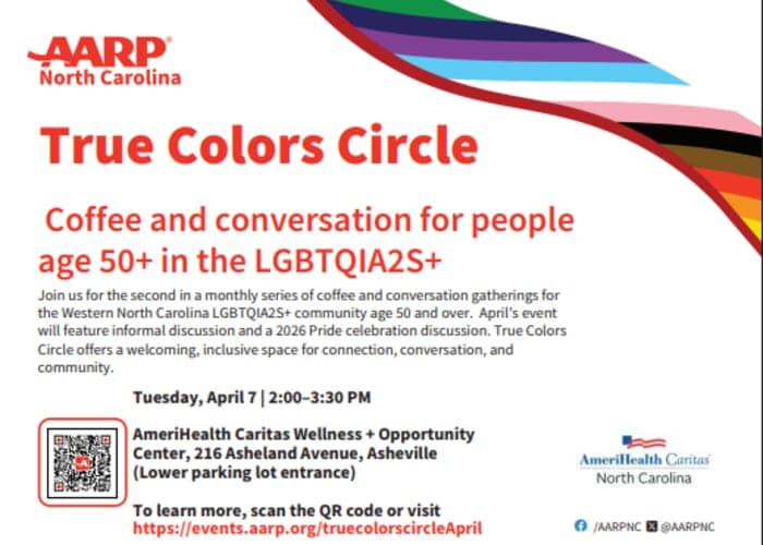 True Colors Circle: for People Age 50+ in the LGBTQIA2S+ Community