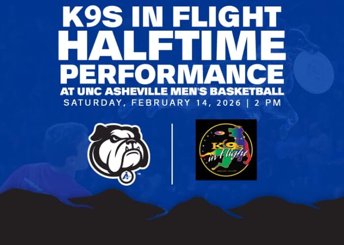 K9s in Flight at UNC Asheville Men's Basketball
