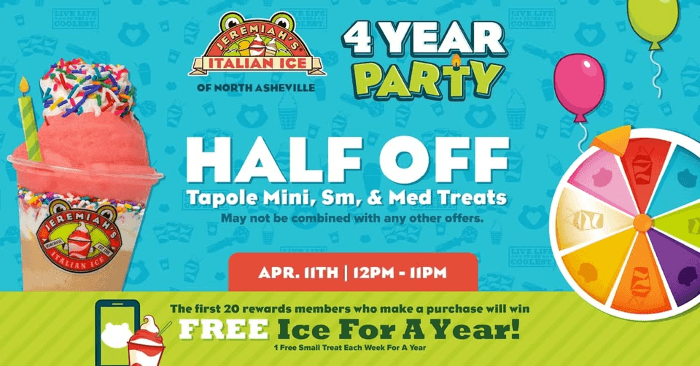 4 Year Anniversary Celebration!