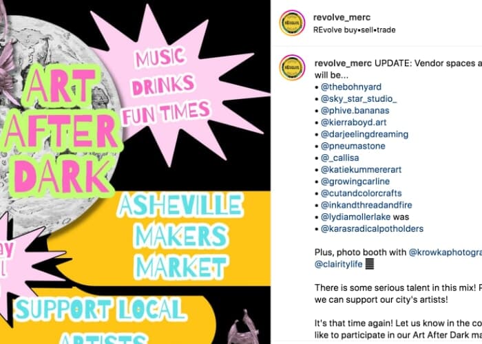 Art After Dark Market at rEvolve buy-sell-trade