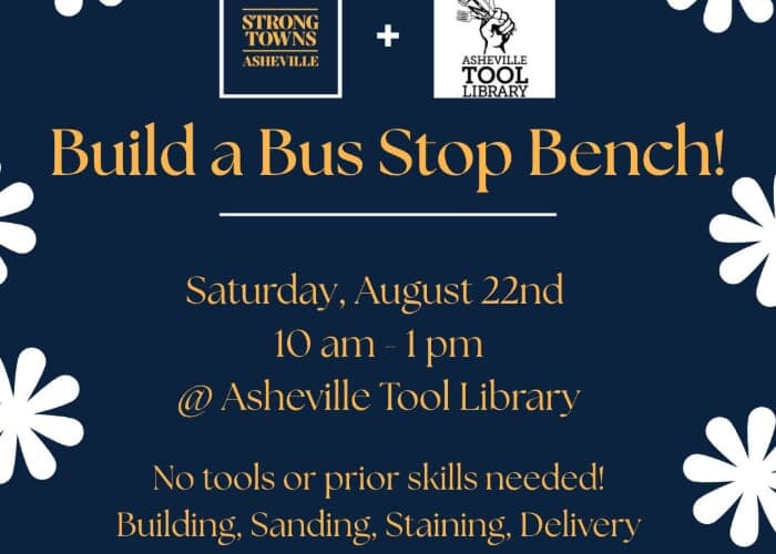 Asheville Bus Stop Bench Building Event!