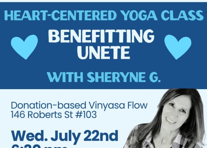 Heart-Centered Yoga Flow with Sheryne G benefitting UNETE