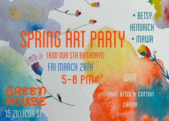 Greenhouse Spring Art Party