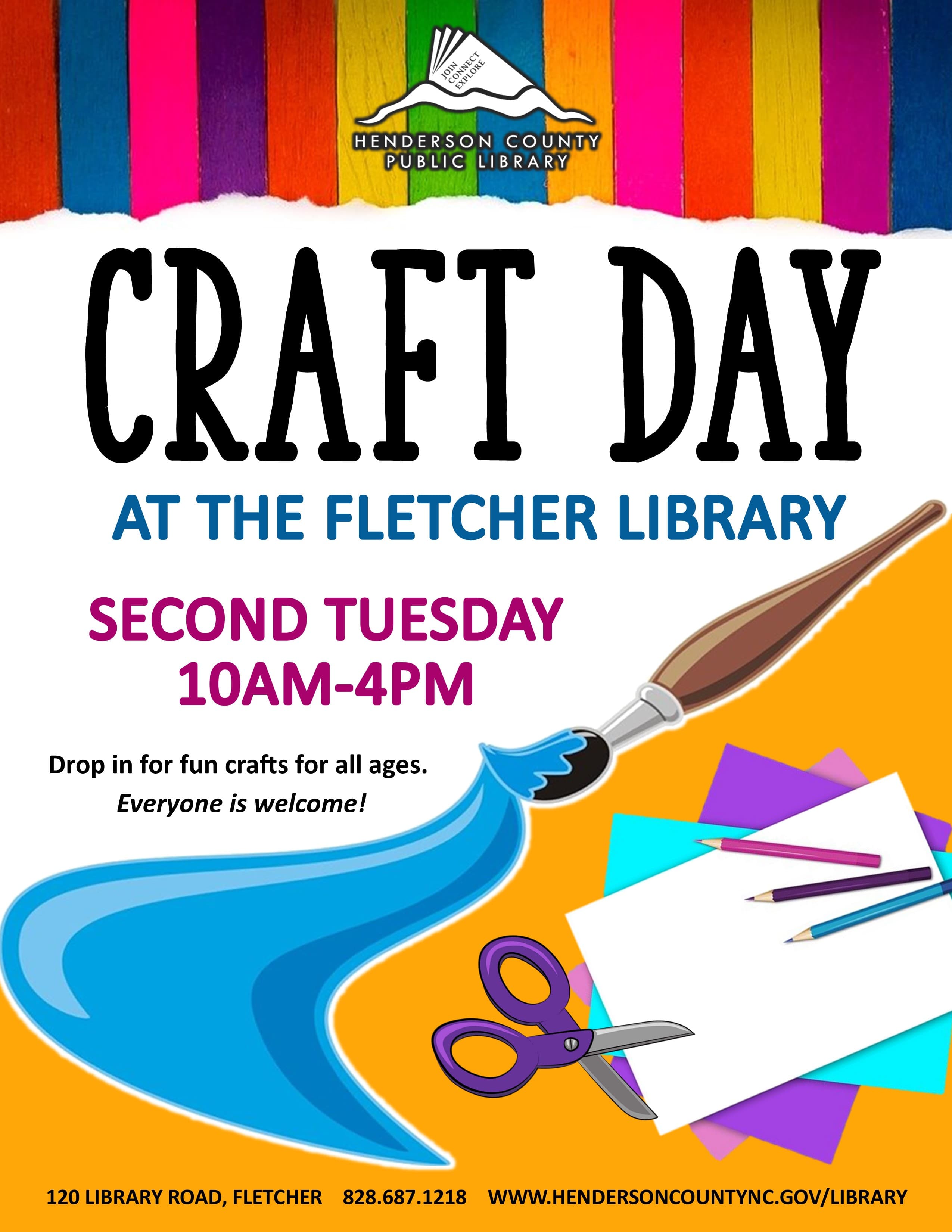 Craft Day at the Fletcher Library