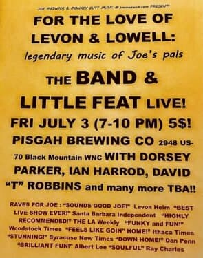 Joe Medwick: For the Love of Levon & Lowell, Music of The Band & Little Feat