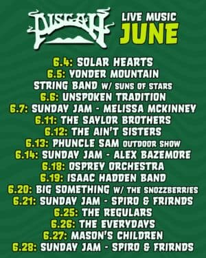 Pisgah Brewing Upcoming Music Lineup