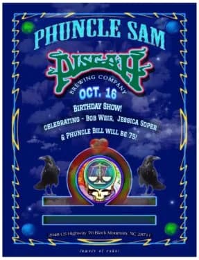 Celebration of Bob Weir’s Birthday w/ Phuncle Sam