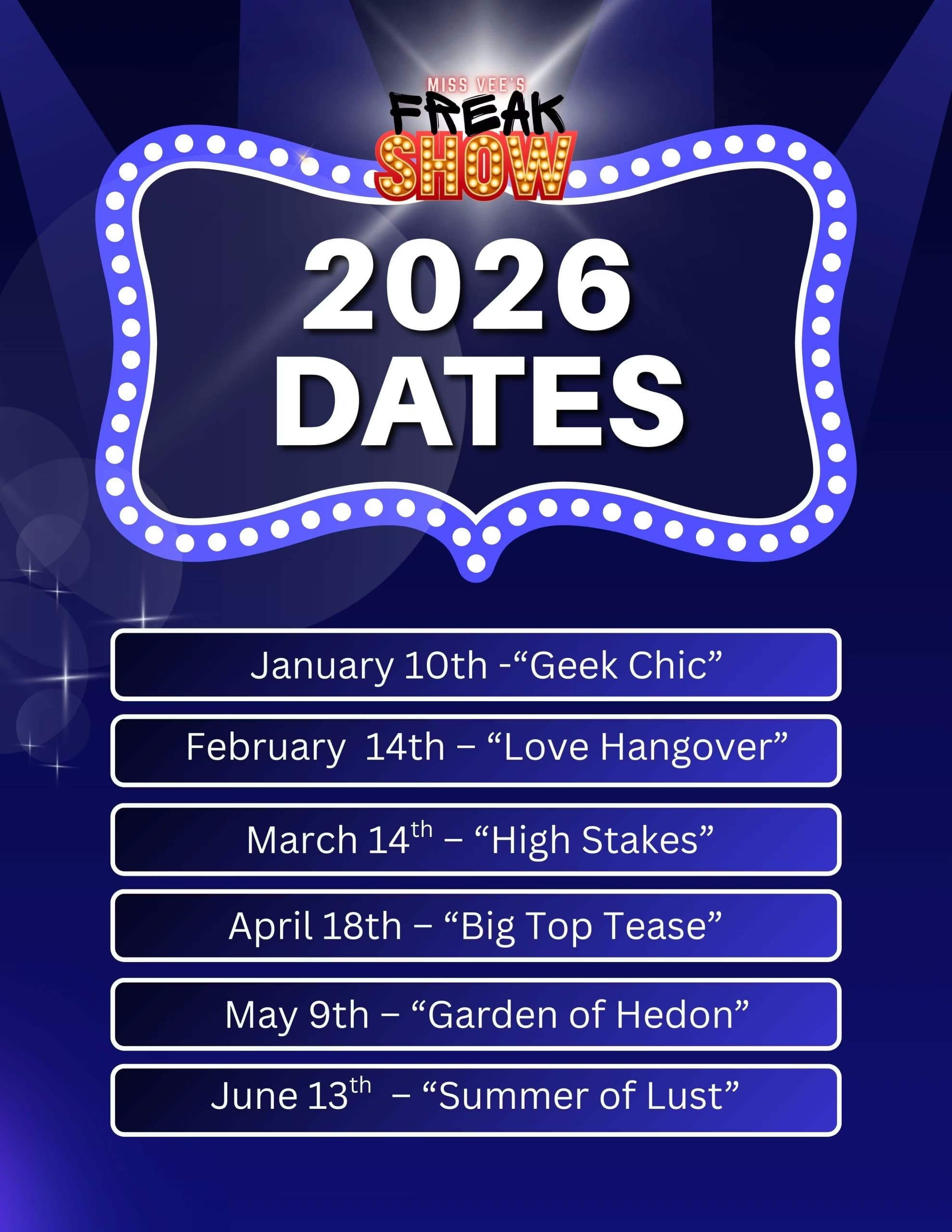 Miss Vee’s Freakshow: Geek Chic