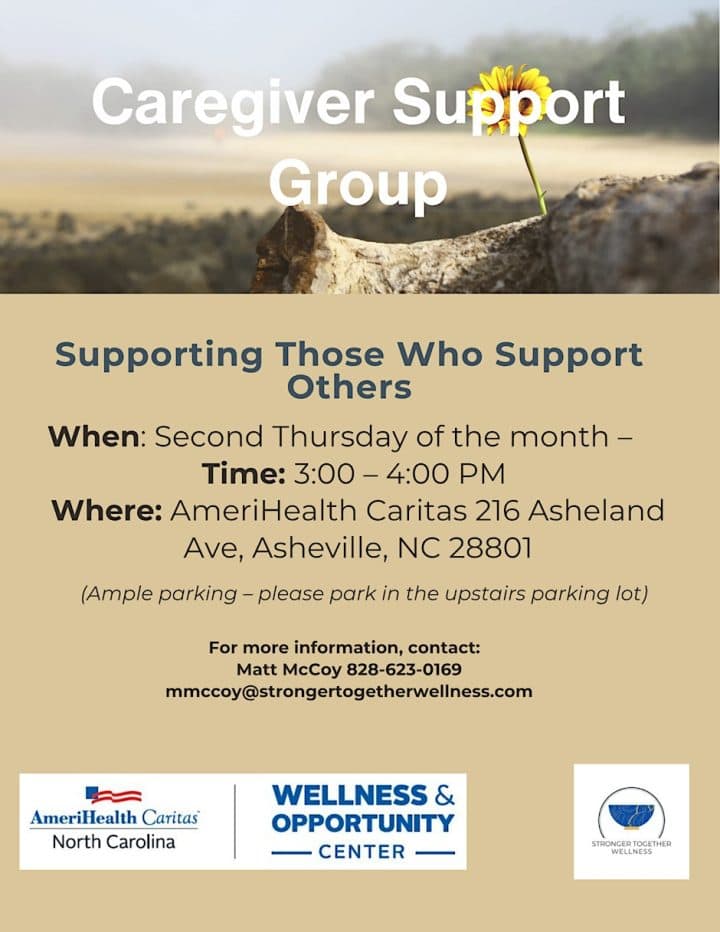 Caregiver Support Group w/Stronger Together Wellness