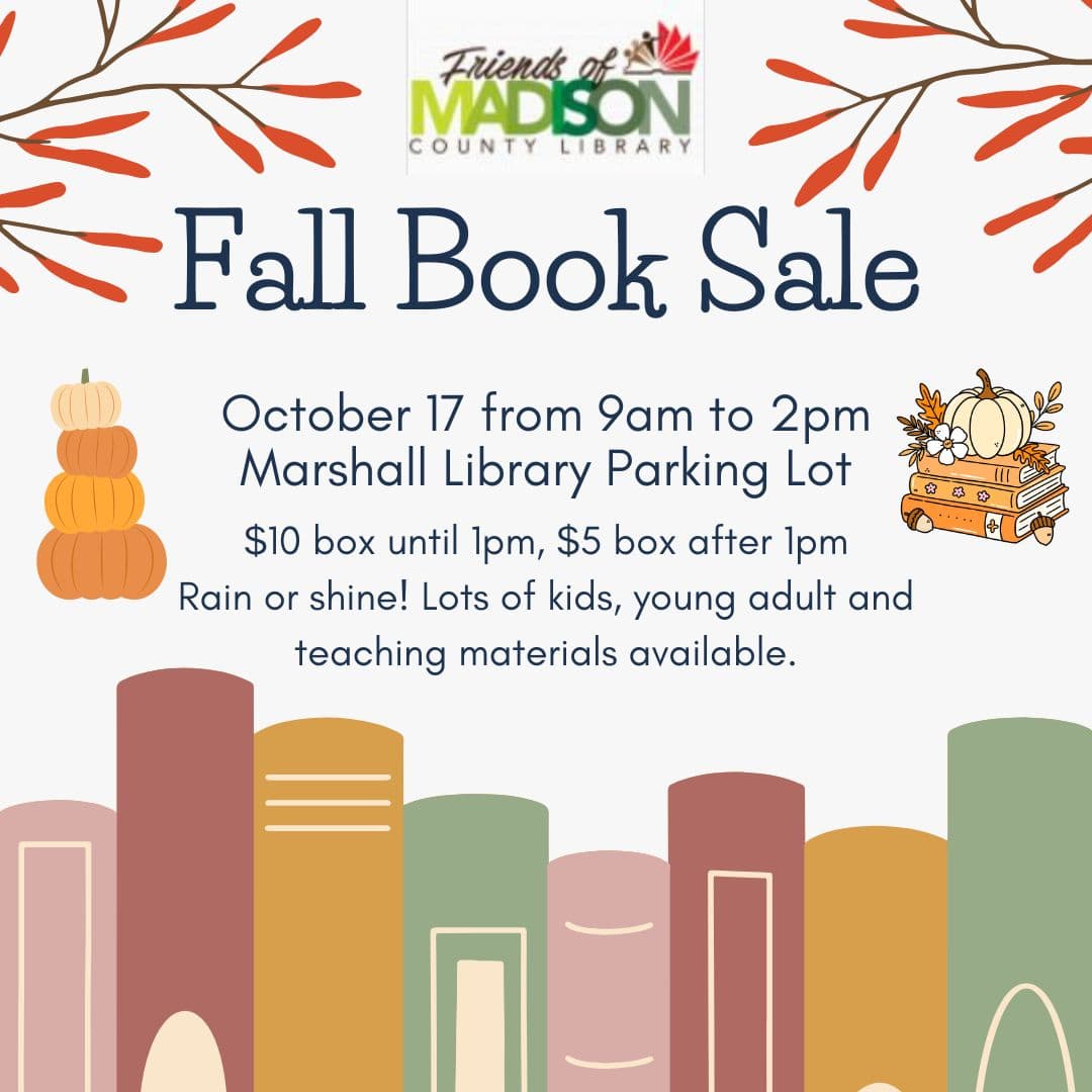 Fall Book Sale in the barn