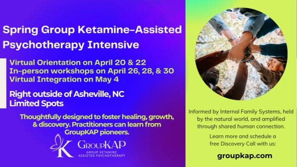 Group Ketamine Assisted Psychotherapy (KAP) Round 17