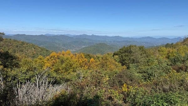 Beaver Dam Gap Overlook to Elk Pasture Gap 8.5 Miles, 1700 Ft Gain