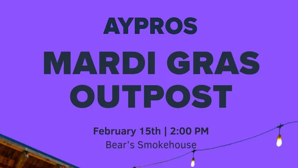 AYPROS Asheville Mardi Gras Outpost at Bear's Smokehouse