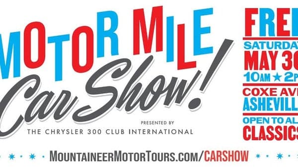 un hosted Car Show on Coxe Ave in downtown Asheville