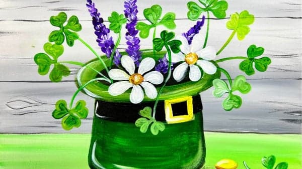 St Patty's Theme Paint and Sip