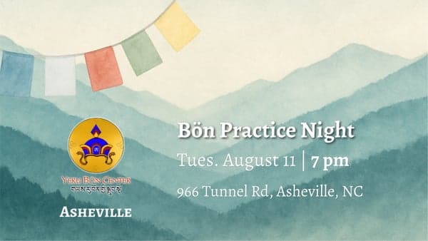 Bon Meditation Practice Night – August 2026