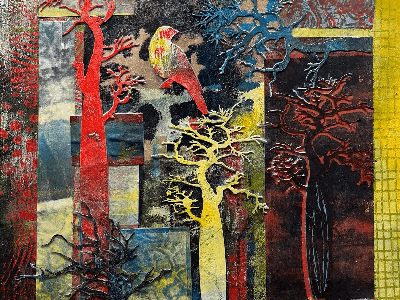 Gel Plate Monoprinting – Wabi-Sabi Approach