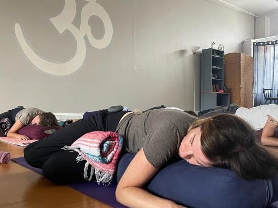 Restorative Yoga + Hot Stones