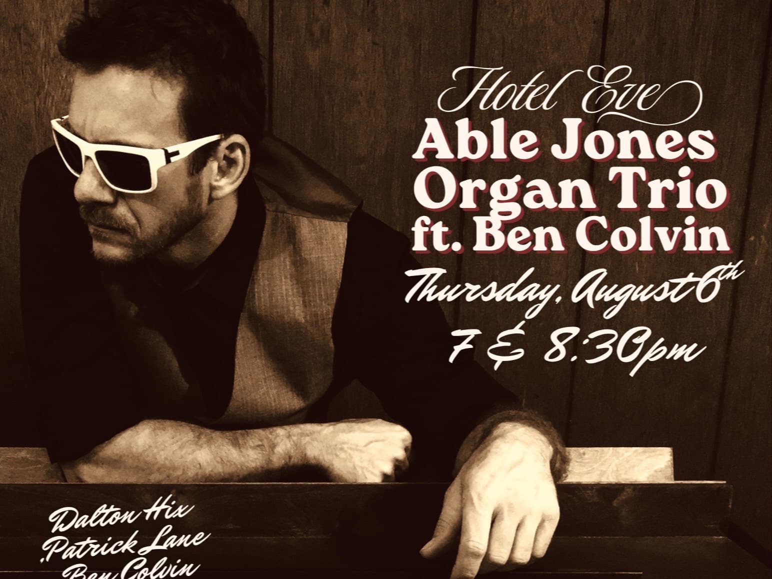 The Able Jones Organ Trio ft Ben Colvin on Sax