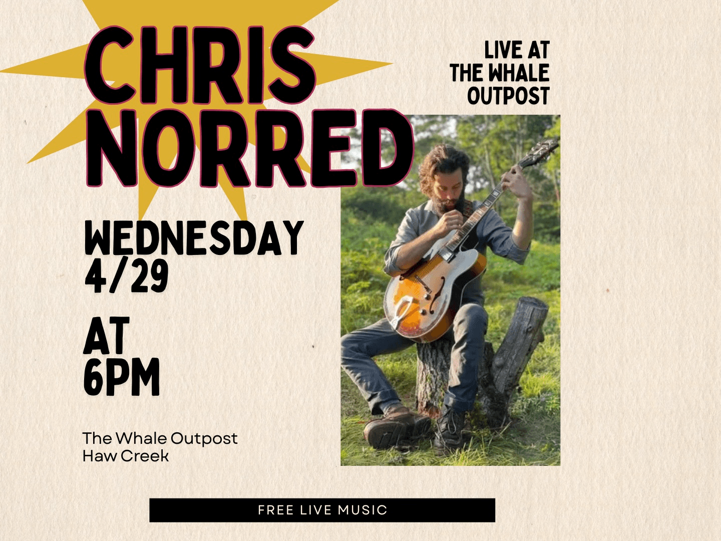 Chris Norred :: Live Music at The Whale Outpost