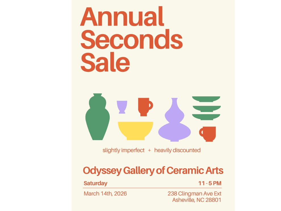 Annual Seconds Sale at Odyssey Gallery of Ceramic Arts