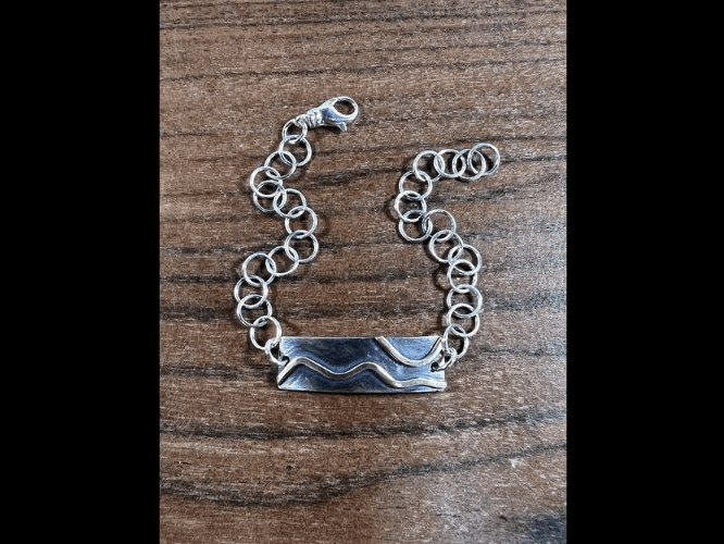 Mixed Metal Mountain Bracelet