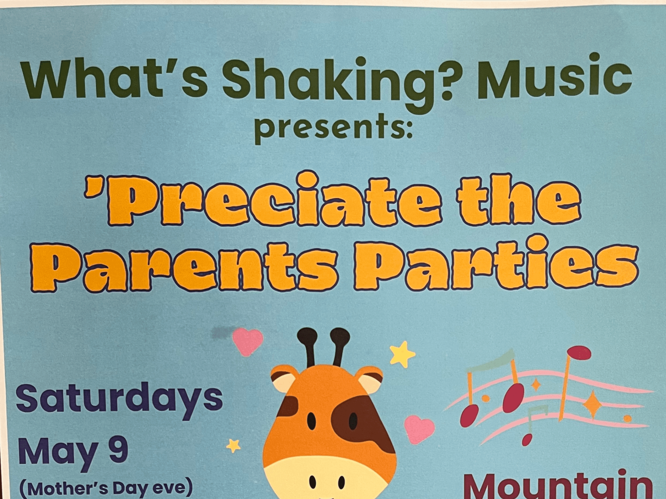 What's Shaking? Kids Concert!