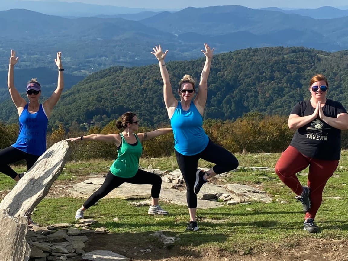 Yoga on the Mountain