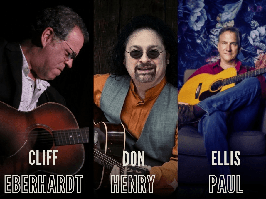 Cliff Eberhardt, Ellis Paul, and Don Henry