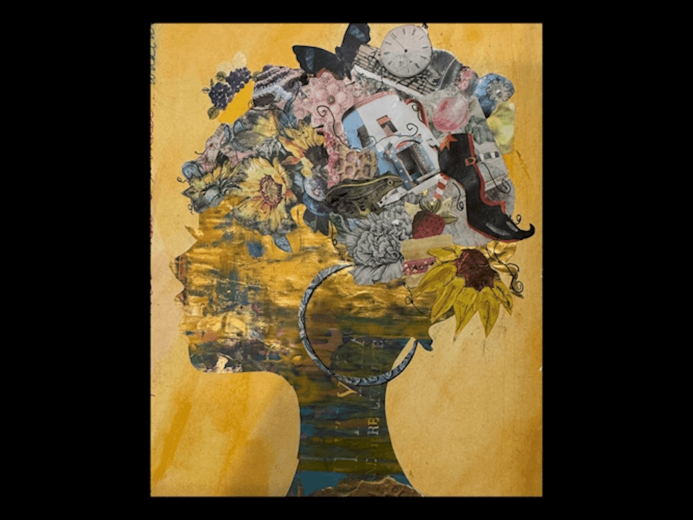 Mixed Media Collage: Woman Silhouette Workshop