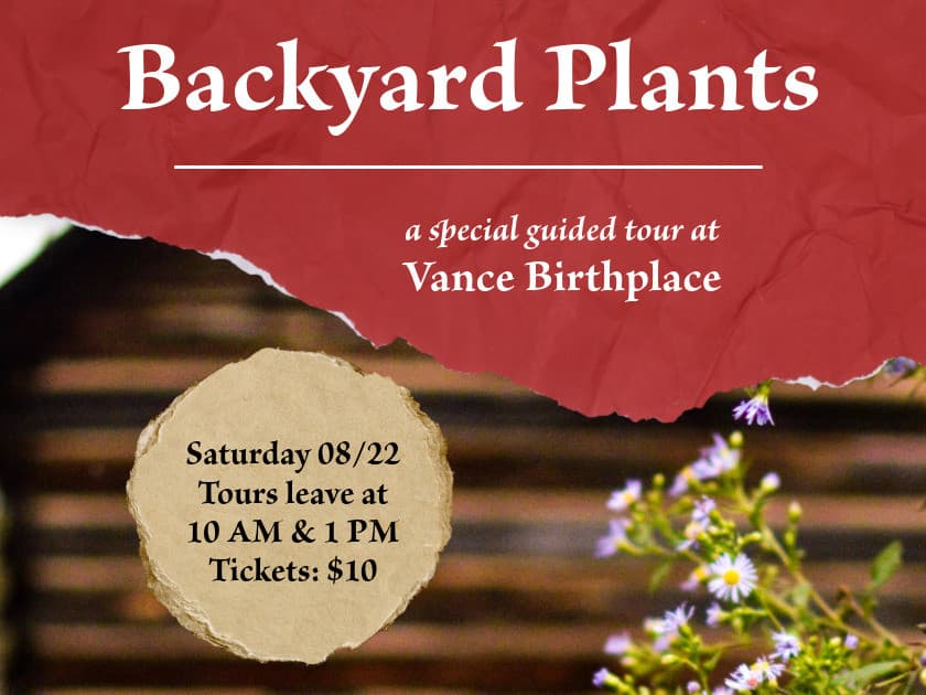 Backyard Plants: A Special Guided Tour at Vance Birthplace